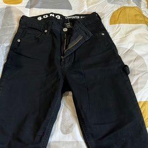 Black cargo jeans